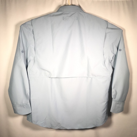 Duluth Trading Company NWT Light Blue Button Up - Picture 5 of 6